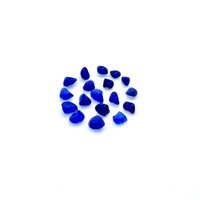 Real Sea Glass Beads Cobalt Blue Center Hole Craft Supply Canada