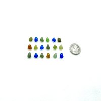top drilled beach glass charms
