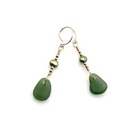 gold pierced dangles