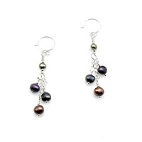 pearl dangle earrings