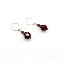 Short Dangle Purple Earrings Swarovski Elements Jewelry Gifts