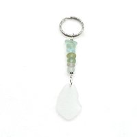 sea glass keychain