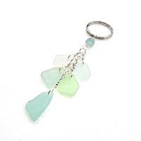 sea glass keychain