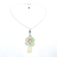 Sea Glass Necklace Pastel 16 Inch One of a Kind Gifts Canada
