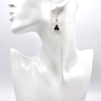 sterling silver glitter bead accents