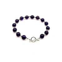 amethyst gemstone bracelet