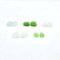 top drilled beach glass beads