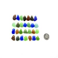 drilled beach glass beads