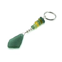 Sea Glass Keyring Canada Beach Keychain One of a Kind Gifts