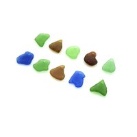 top drilled beach glass charms