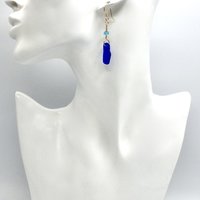 2" (5.1cm) in length from the top of the pierced fish hook style ear wires