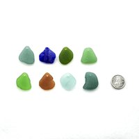 top hole beach glass charms