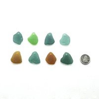 drilled beach glass beads