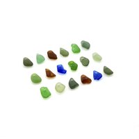 top drilled beach glass beads