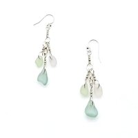 long silver pierced dangles 