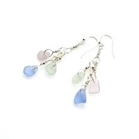 long silver pierced dangles 2.25 inches in length