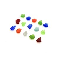 top drilled beach glass charms