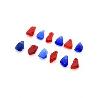 beach glass top drilled beads