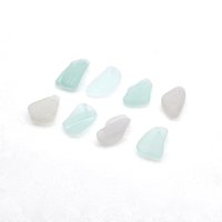 top drilled beach glass beads