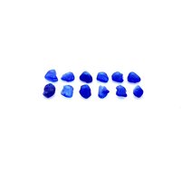 cobalt blue top drilled beads