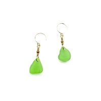 gold and green dangles