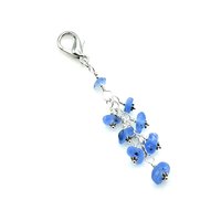 real beach glass zipper pull