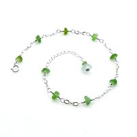 green anklet for women
