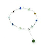 sea glass anklet for women