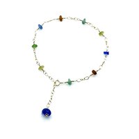 beaded silver chain 