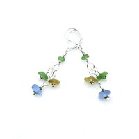 green cornflower blue light brown colours