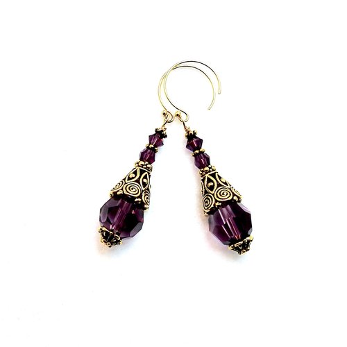 2 inches (5.1cm) in length from the top of the round pierced ear wires