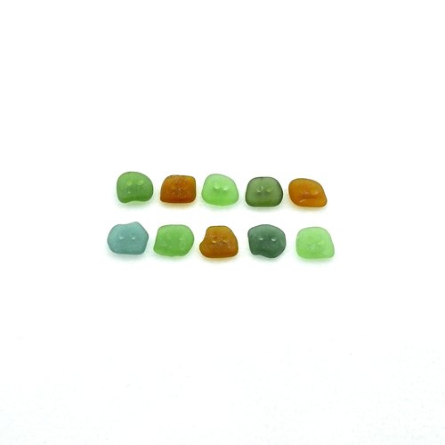 real sea glass buttons