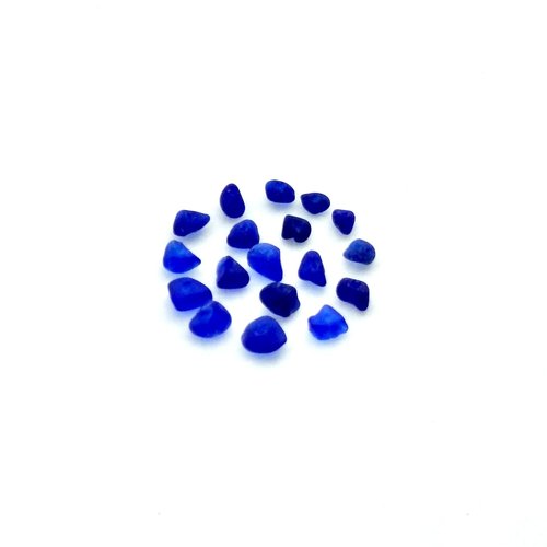 Real Sea Glass Beads Cobalt Blue Center Hole Craft Supply Canada