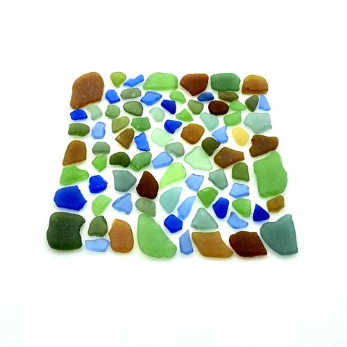 mosaic sea glass pieces
