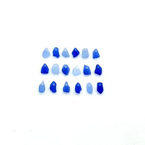 blue sea glass beads