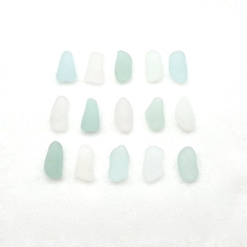 natural pastel sea glass