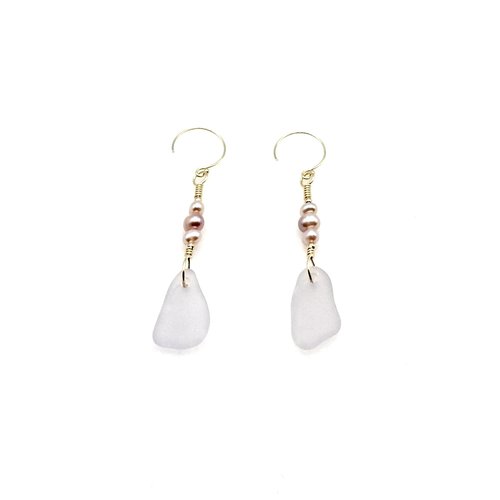 2.25 inches in length from the top of the round gold pierced ear wires