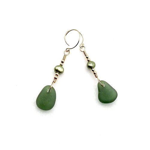 gold pierced dangles