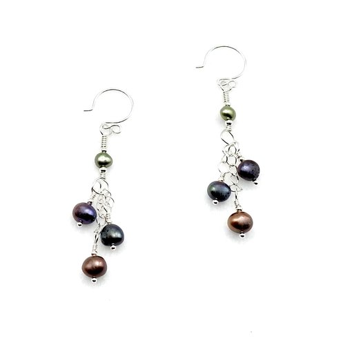 pearl dangle earrings