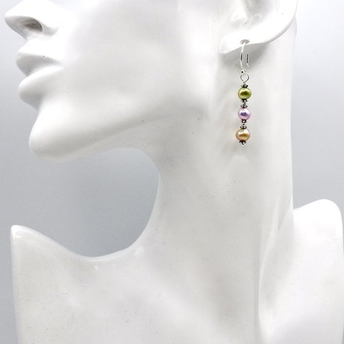 1 3/4" (4.4cm) in length from the top of the ear wires