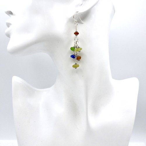 dangly multi colour drops