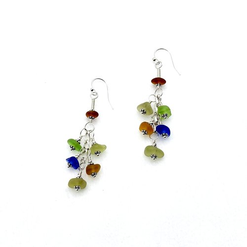 sea glass earrings for women