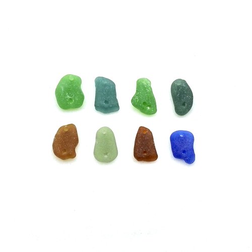 real sea glass beads