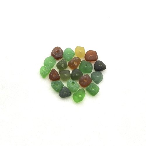 genuine sea glass beads