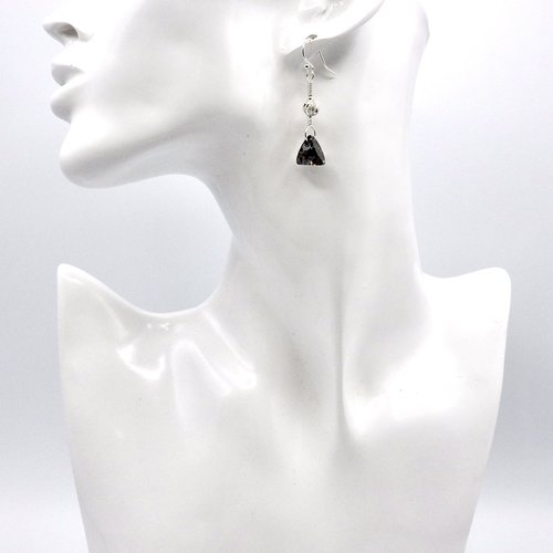 sterling silver glitter bead accents