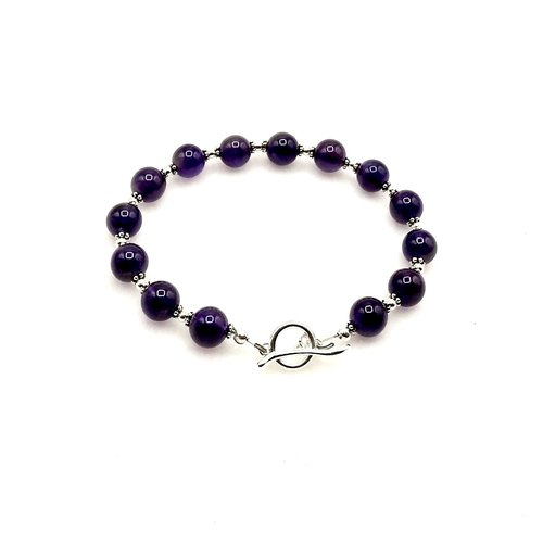 amethyst gemstone bracelet