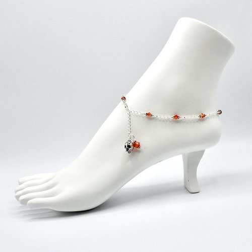 Swarovski Elements fire opal