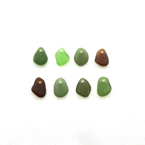 small sea glass charms