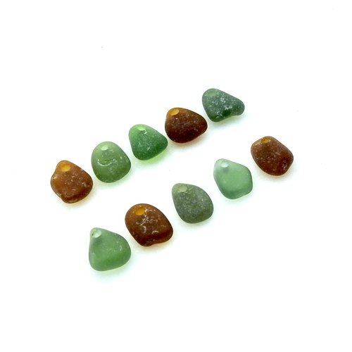 sea glass drop beads