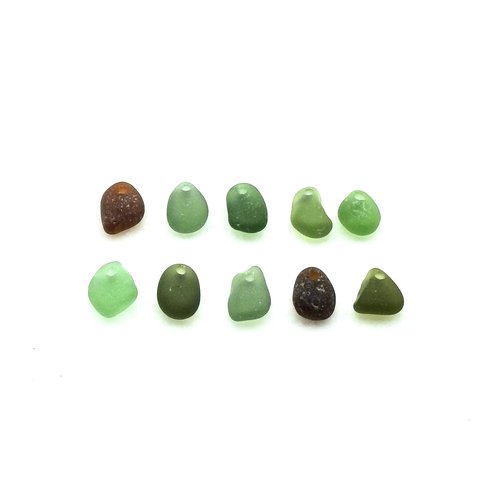 small sea glass charms